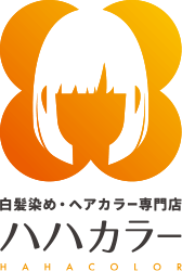 白髪染め・ヘアカラー専門店ハハカラーのロゴ